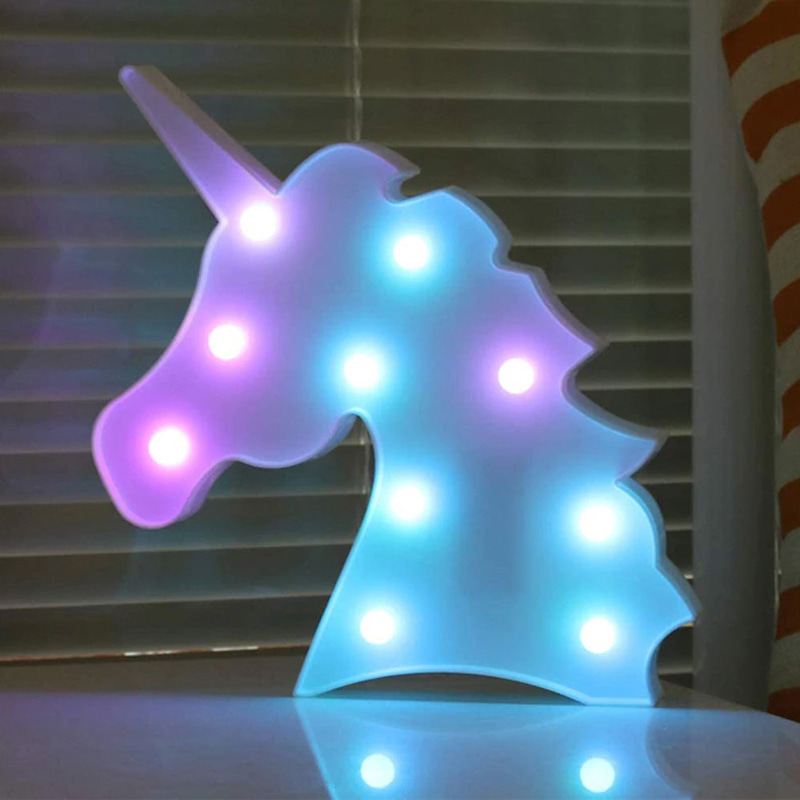 유니콘 LED 조명 램프 레인보우 무드등 인테리어 소품 웨어하우스가구